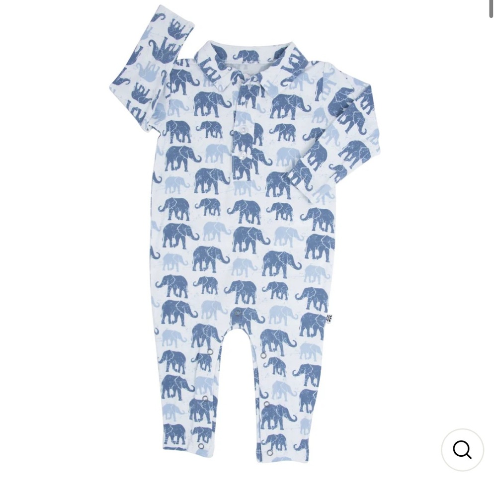 Blue Elephant Polo bamboo Romper